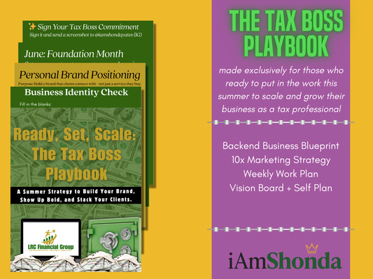 Ready, Set, Scale: The Tax Boss Playbook (Digital Workbook)
